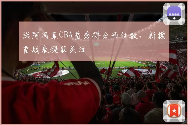 诺阿冯莱CBA首秀得分两位数,新援首战表现获关注