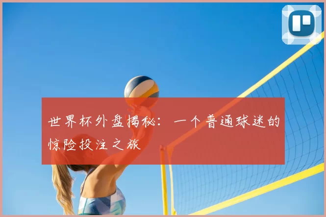 世界杯外盘揭秘:一个普通球迷的惊险投注之旅